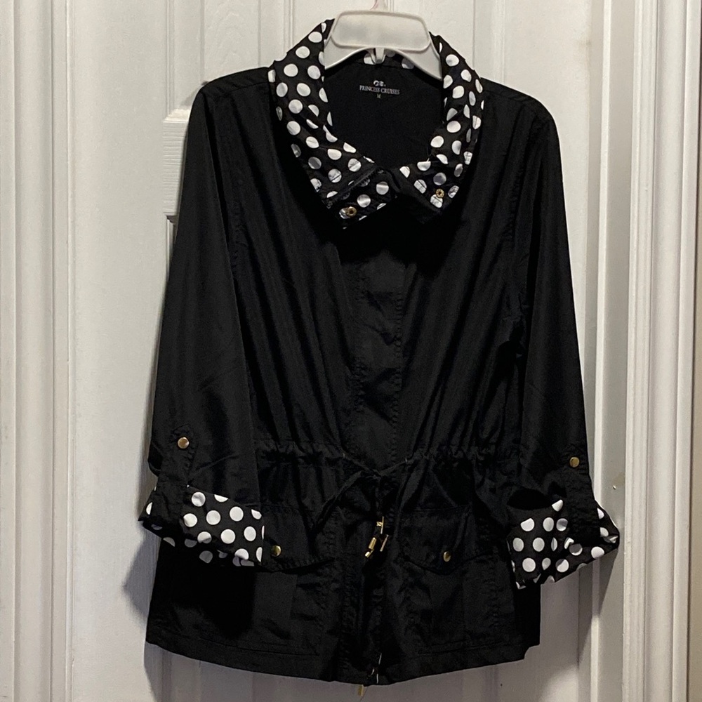NWOT - Princess Cruises Women's Black Nylon Jacket - Size M